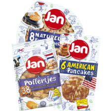 Jan poffertjes, pannenkoeken of American pancakes